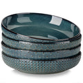 48 Oz 9.5 Inch Ceramic Pasta Bowls Set of 4 Green R785