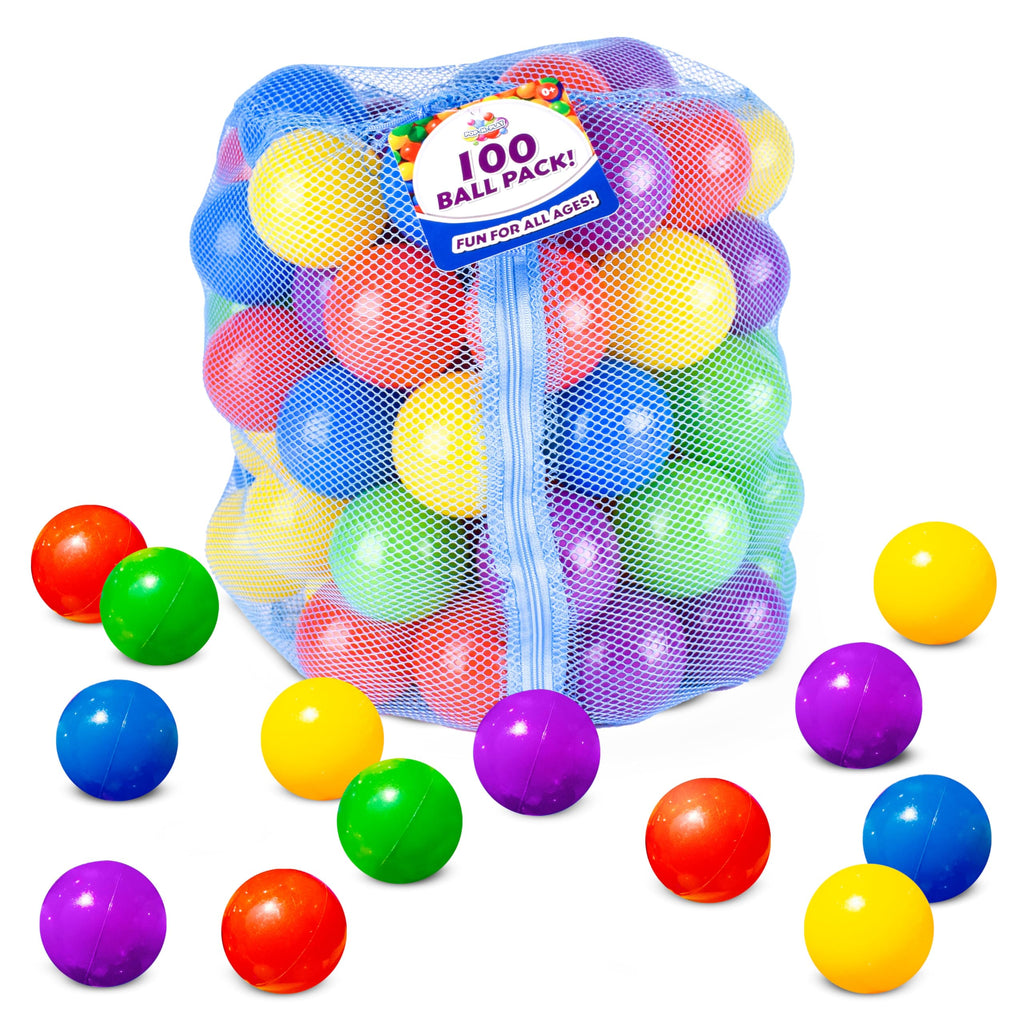 100 Count Multi Colored Play Balls C192