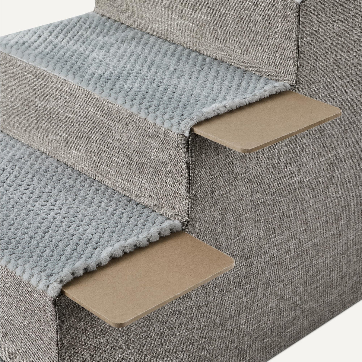 4-Step Non-Slip Grey Dog Steps H59522